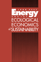 front cover of Energy and the Ecological Economics of Sustainability