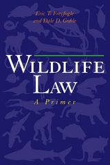 front cover of Wildlife Law