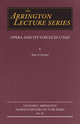 front cover of Opera and its Voices in Utah