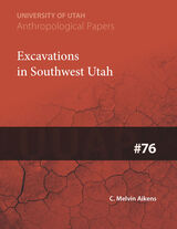 front cover of Excavations in Southwest Utah