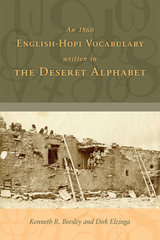 front cover of An 1860 English-Hopi Vocabulary Written in the Deseret Alphabet