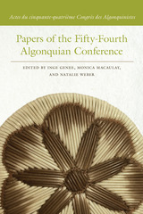 front cover of Papers of the Fifty-Fourth Algonquian Conference