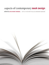 front cover of Aspects of Contemporary Book Design