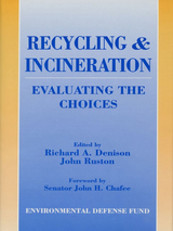 front cover of Recycling and Incineration