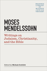 front cover of Moses Mendelssohn