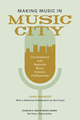front cover of Making Music in Music City