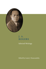 front cover of J. A. Rogers