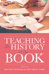 front cover of Teaching the History of the Book