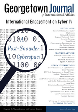 front cover of Georgetown Journal of International Affairs