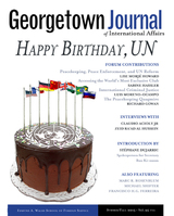front cover of Georgetown Journal of International Affairs
