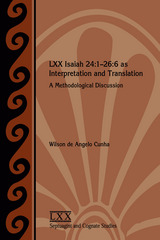 front cover of LXX Isaiah 24
