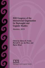 front cover of XVII Congress of the International Organization for Septuagint and Cognate Studies