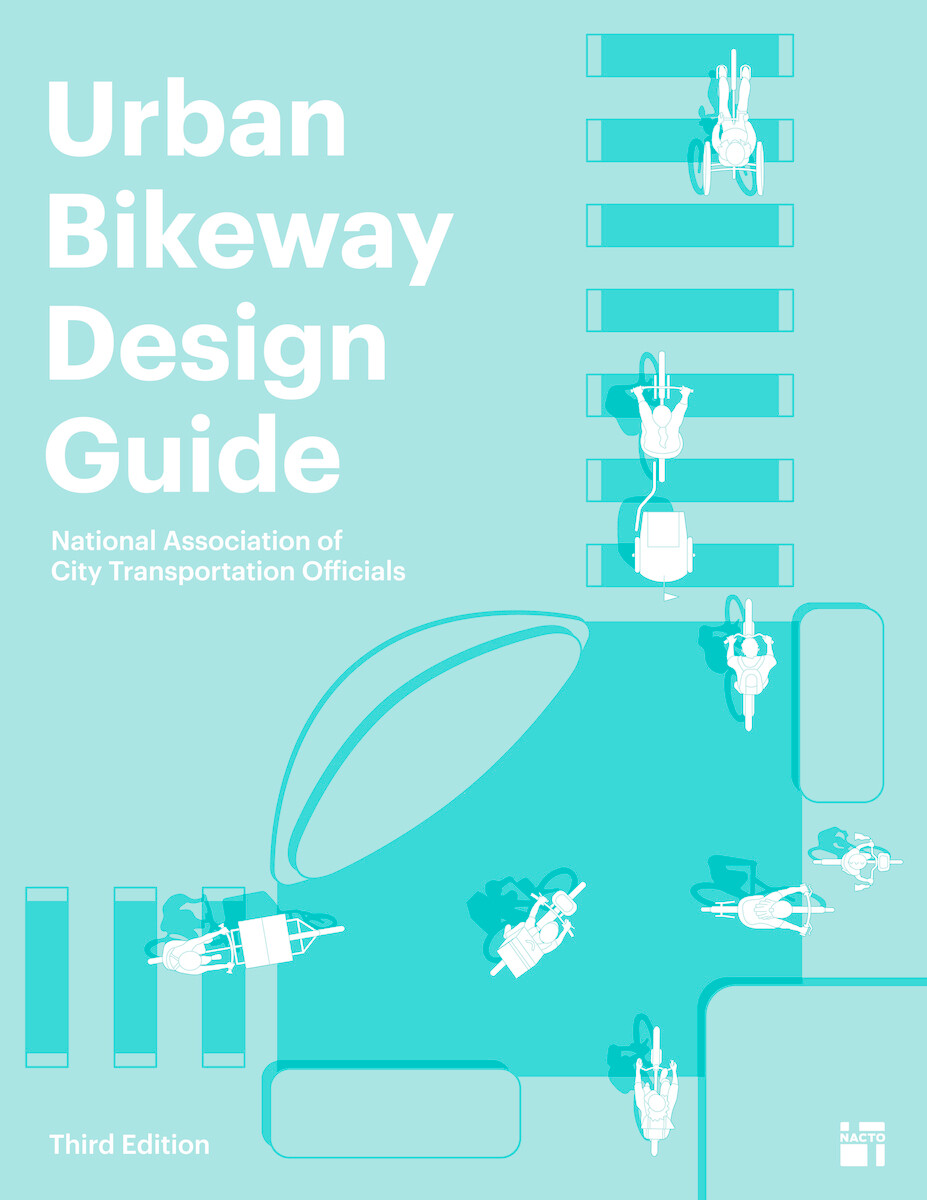 front cover of Urban Bikeway Design Guide, Third Edition