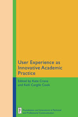 front cover of User Experience as Innovative Academic Practice