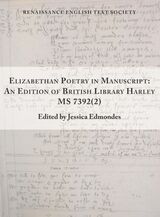 front cover of Elizabethan Poetry in Manuscript