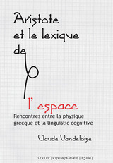 front cover of Aristote et le lexique de l'espace