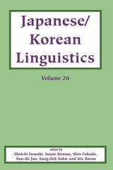front cover of Japanese/Korean Linguistics, Volume 26