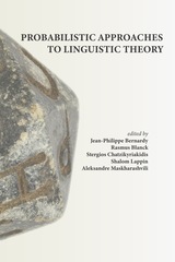 front cover of Probabilistic Approaches to Linguistic Theory