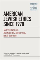 front cover of Modern Jewish Ethics since 1970