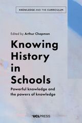 front cover of Knowing History in Schools