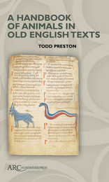 front cover of A Handbook of Animals in Old English Texts