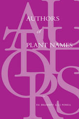 front cover of Authors of Plant Names