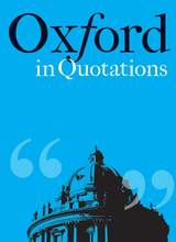 front cover of Oxford in Quotations
