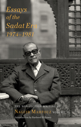 front cover of Essays of the Sadat Era