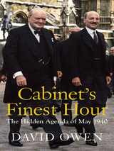 front cover of Cabinet's Finest Hour