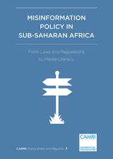 front cover of Misinformation Policy in Sub-Saharan Africa