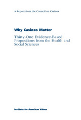 front cover of Why Casinos Matter
