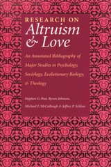 front cover of Research On Altruism & Love