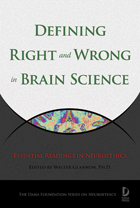 front cover of Defining Right and Wrong in Brain Science