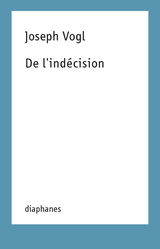 front cover of De l'indécision