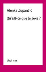 front cover of Qu’est-ce que le sexe ?