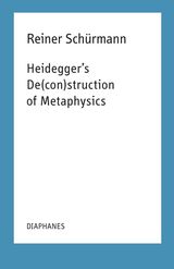 front cover of Heidegger's De(con)struction of Metaphysics
