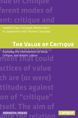 front cover of The Value of Critique