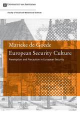 front cover of European Security Culture