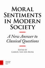 front cover of Moral Sentiments in Modern Society