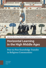 front cover of Horizontal Learning in the High Middle Ages