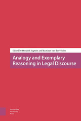 front cover of Analogy and Exemplary Reasoning in Legal Discourse