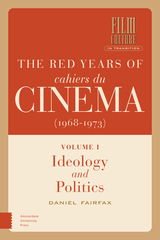 front cover of The Red Years of Cahiers du cinéma (1968-1973)