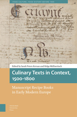 front cover of Culinary Texts in Context, 1500–1800