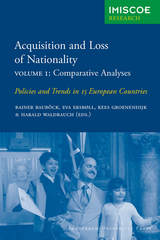 front cover of Acquisition and Loss of Nationality, Volume 1