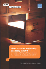 front cover of The European Repository Landscape 2008. Inventory of Digital Repositories for Research Output