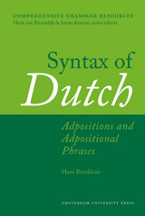 front cover of Syntax of Dutch